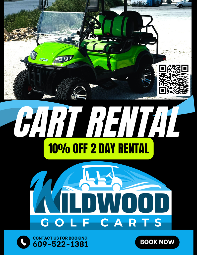 Wildwood Gold Cart Rentals on Jersey Cape Coupons 