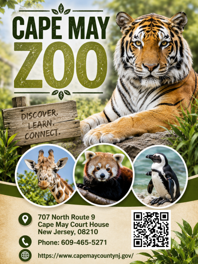 Cape May County Park and Zoo free admission family attraction New Jersey Jersey Shore wildlife animals