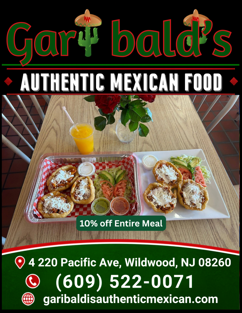 Garibaldi's Authentic Mexican Restaurant in Wildwood NJ - Jersey Cape dining with traditional Mexican cuisine and special coupons