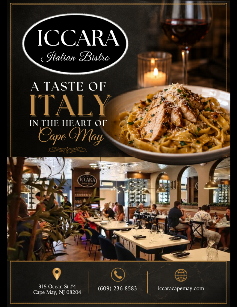 Iccara Italian Bistro coupon and dining discount for Cape May County, NJ