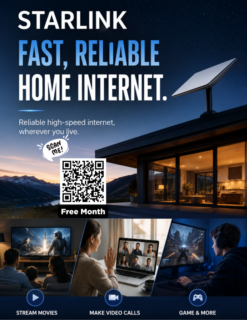 Satellite internet dish on a Cape May County NJ home providing high-speed coastal and rural internet service.